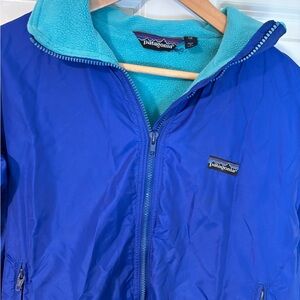 Patagonia Vibrant Blue Jacket with Teal Fleece